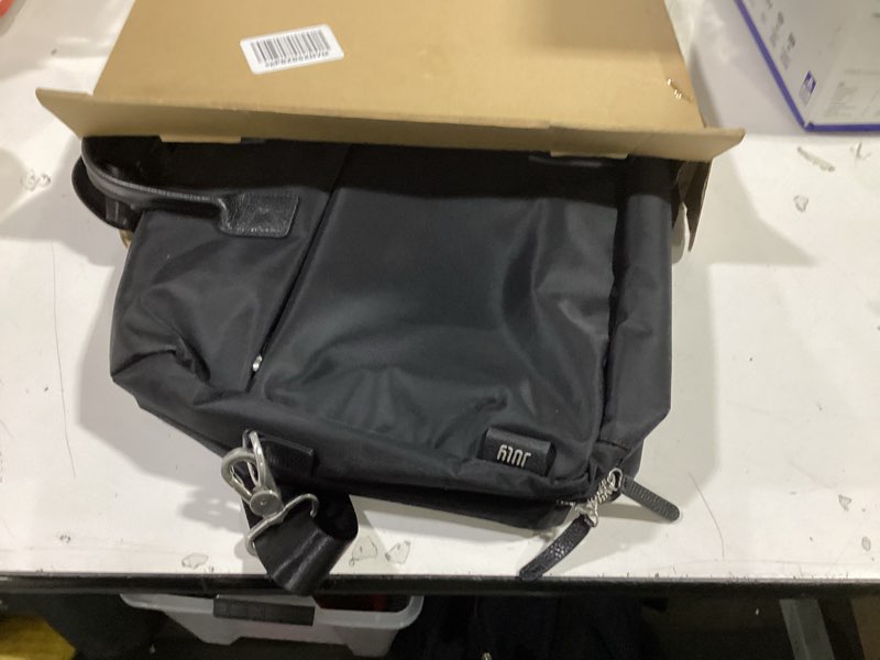 Condition photo showing Good Condition for carry all split weekender - stylish carry on bag for personal & work, zipped pockets & pass-through band, weekender bag, travel bag flight approved, clamshell opening - 28l, midnight black