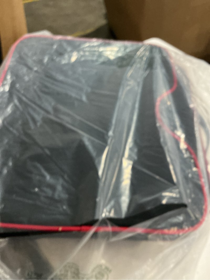 Condition photo showing Good Condition for stadium seat cushions - portable bleacher cushions with 2.5" extra thick high-density foam and massage dots, fashion outdoor seat cushions for sports events, travel, camping, chairs - 2 pack 2pack black