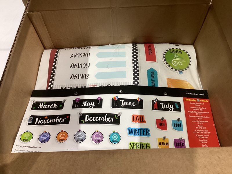 Condition photo showing New/Like New for Creative Teaching Press Bold & Bright Calendar Set, CTP Bulletin Board and Classroom Display, 67 Pieces