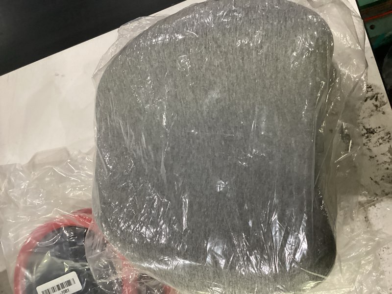 Condition photo showing New/Like New for satin knee pillow cover for heart shaped leg & knee foam support pillow, upgraded invisible zippered satin leg pillowcase replacement (10 * 9.5 * 4.9in)-cover only (slate grey)