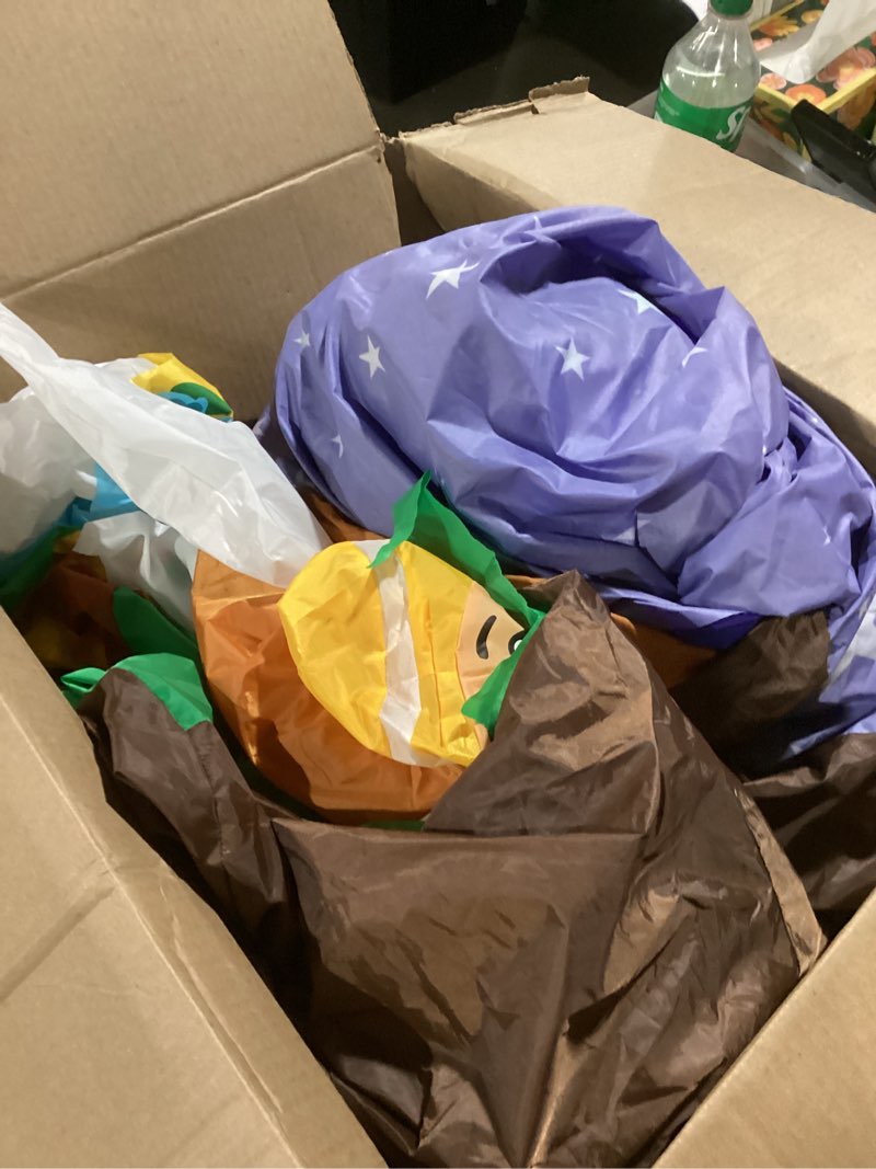 Condition photo showing Good Condition for 11 FT Christmas Inflatables Nativity Scene Outdoor Decorations, Christmas Blow Up Yard Decorations Nativity Sets for Garden Lawn Xmas Decor