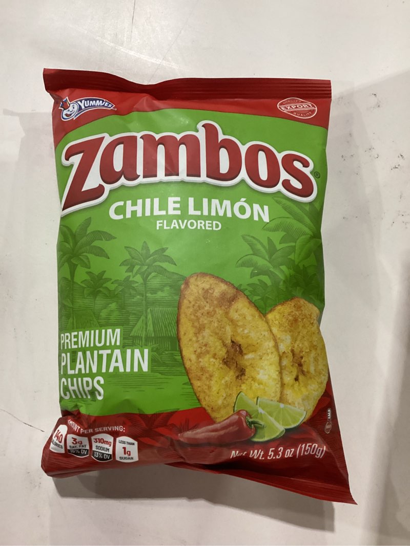Condition photo showing New/Like New for Zambos Plantain Chips Chile Limon (Pack of 1) Chile Limon 5.29 Ounce (Pack of 1) Best By:05/11/2026