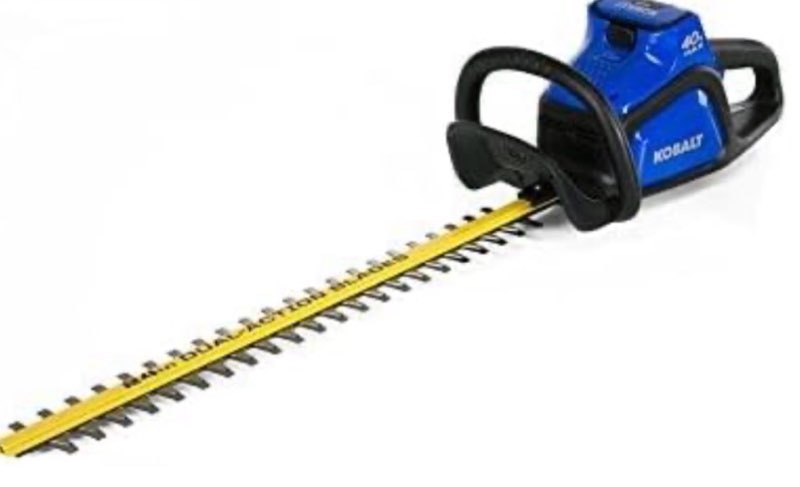 kobalt 24v hedge trimmer kit (battery and charger included)