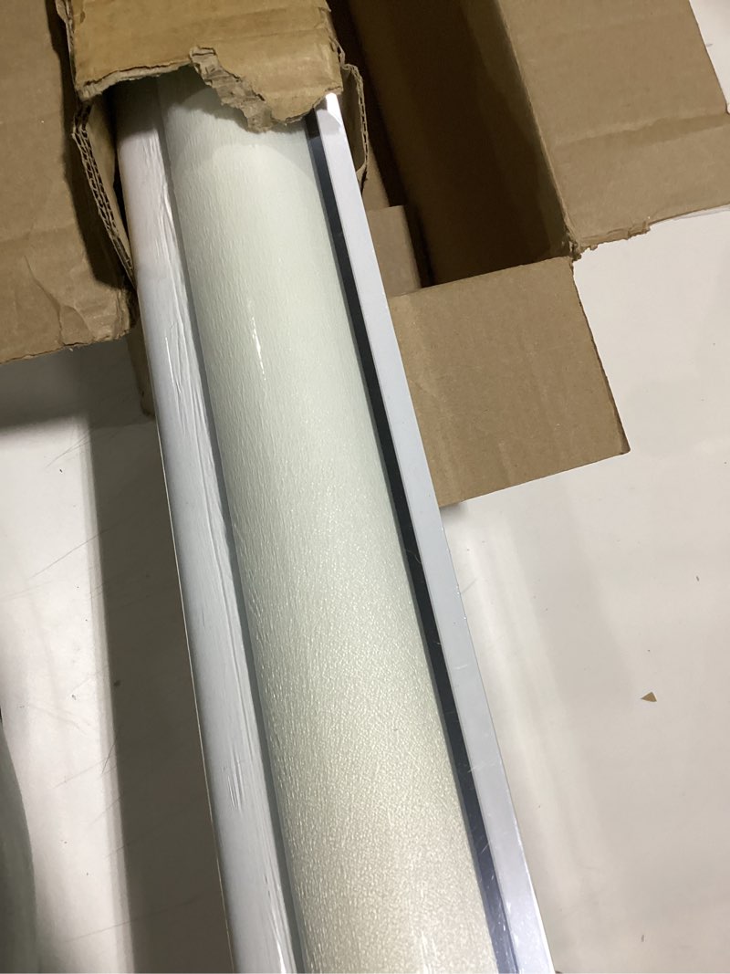 Condition photo showing Good Condition for Zebra Roller Shades, Cordless Zebra Blinds for Window, Dual Layer Roller Window Blinds for Indoor, Light Control Light Filtering for Day and Night, 26''W X 72''H, White White 26"W x 72"H