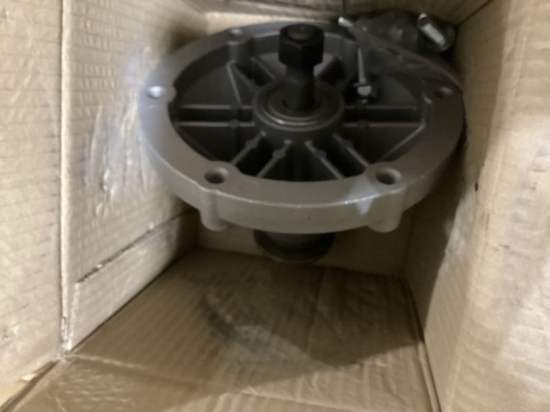 Condition photo showing As Is for atracypart mower deck spindle assembly compatible with exmark radius e & s-series 44" 48" 52" 60" mower decks replaces oem part number 126-4630- 3pack 3pcs