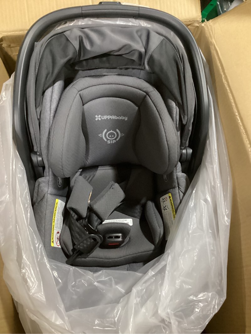 Condition photo showing Good Condition for uppababy mesa v3 infant car seat - easy installation + smartsecure technology - attaches to stroller | base + infant insert included - greyson (charcoal mélange)