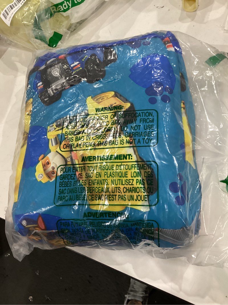 Condition photo showing Good Condition for paw patrol calling all pups 4 piece toddler bedding set – includes comforter, sheet set – fitted + top sheet + reversible pillowcase for boys bed, blue