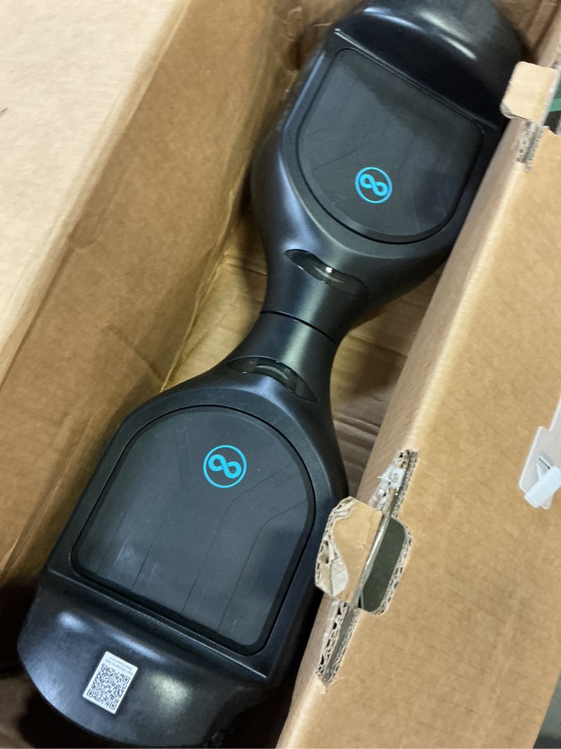 Condition photo showing As Is for gyroor self balancing scooter new g13 all terrain balancing scooter with led lights, self balancing off road with bluetooth for kids ages 6-12 and adults-matte black