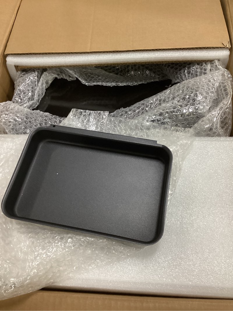 Condition photo showing Good Condition for qulimetal grease tray with catch pan for weber genesis 300 series gas grills with side control knob (2007-2010), genesis e310, genesis e320 drip pans replace weber #67767/67758 genesis grease tray 23.8‘’