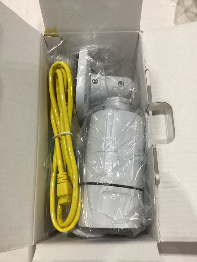 Condition photo showing New/Like New for sinis 4k 8mp outdoor security ip bullet poe camera, ai human motion detection, 100ft dual light night vision, only work with nvr, weatherproof ip67, wide angle, build in mic