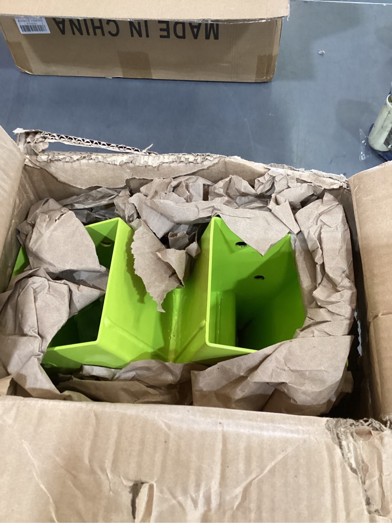 Condition photo showing As Is for highpro swing set middle bracket - wooden a-frame hardware parts with all mounting hardware 90° a-frame swing set bracket