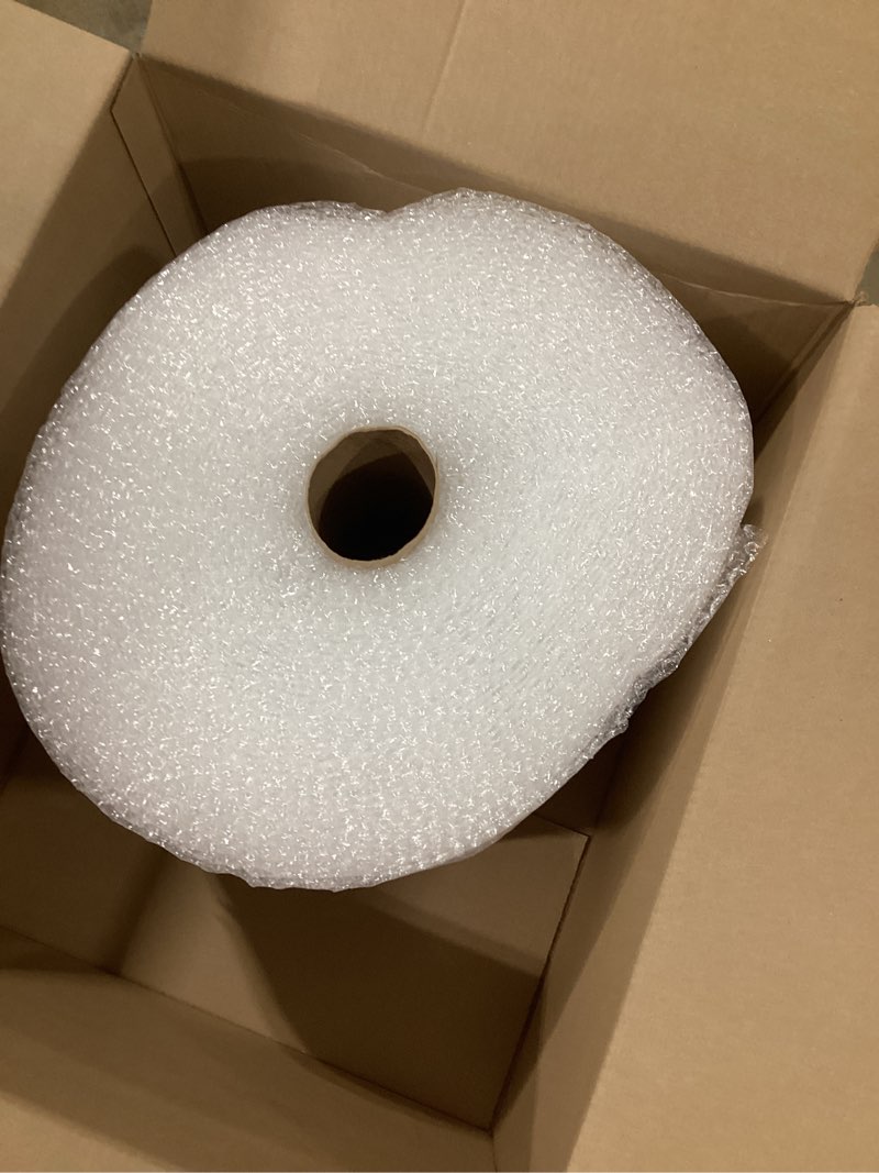 Condition photo showing Good Condition for amazon basics bubble wrap for moving, packing, shipping and storage, perforated protective cushioning for fragile items, 12-inch x 175-ft long roll, small 3/16", clear