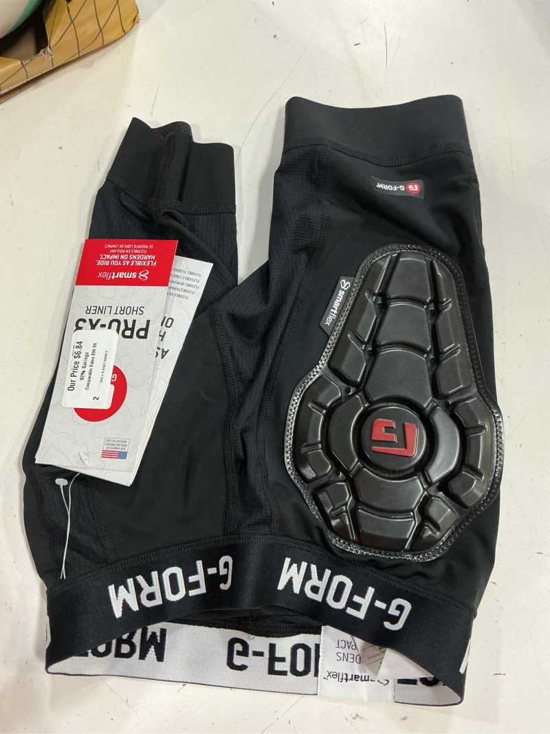 Condition photo showing New/Like New for g-form youth pro-x3 liner bike shorts, small/medium