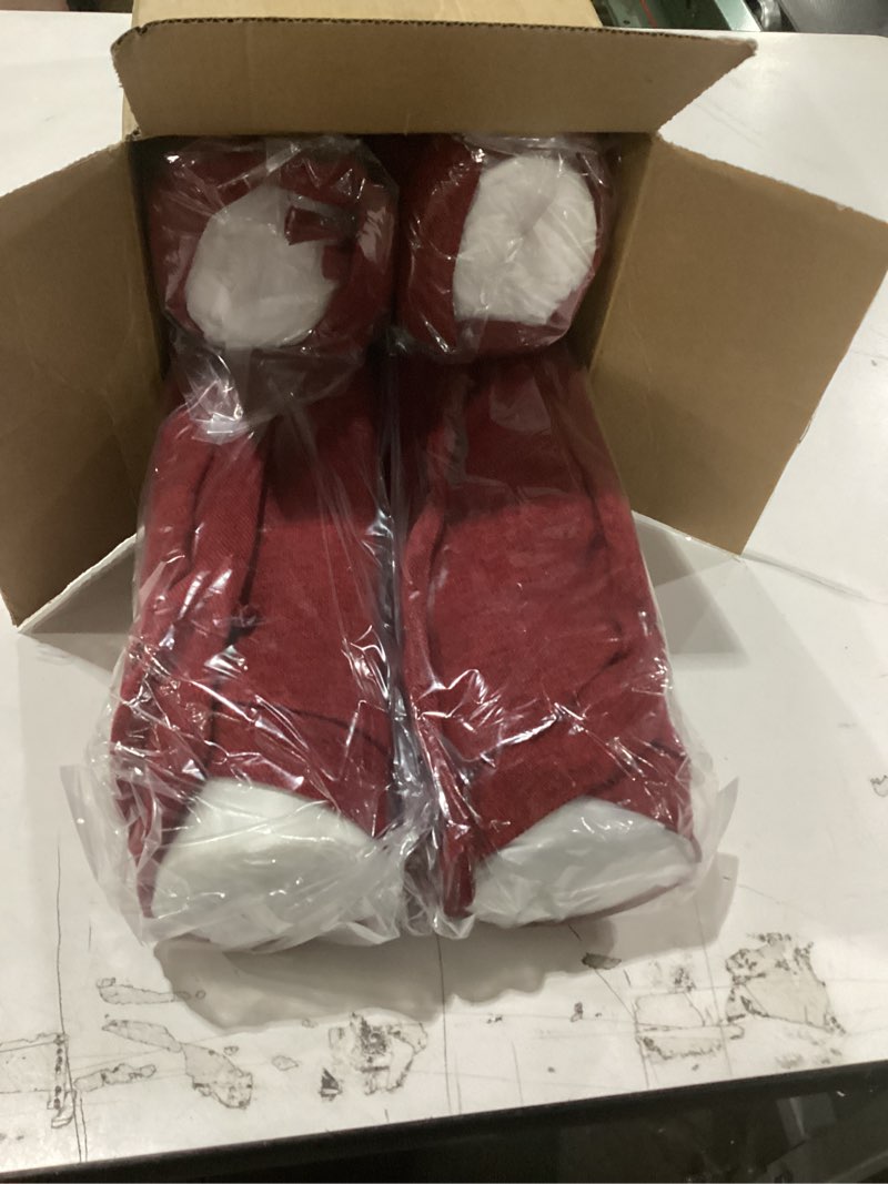 Condition photo showing New/Like New for Seat Cushions for Kitchen Chairs Cushions Set of 4 Indoor Dining Room Chair Cushion Replace Office Dorm Home Farmhouse Decor Pad D Shaped Hard Foam Wood Furniture Stool Cushion 17"x16"x2" Burgundy Burgundy 4 Pack