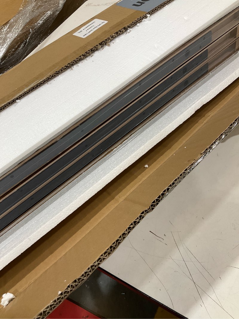 Condition photo showing Good Condition for forbena 36 inch floating shelves for wall long set of 3, large deep wall shelves for bedroom living room decor, rustic wood floating shelf for kitchen closet office tv plants books (dark brown) rustic brown