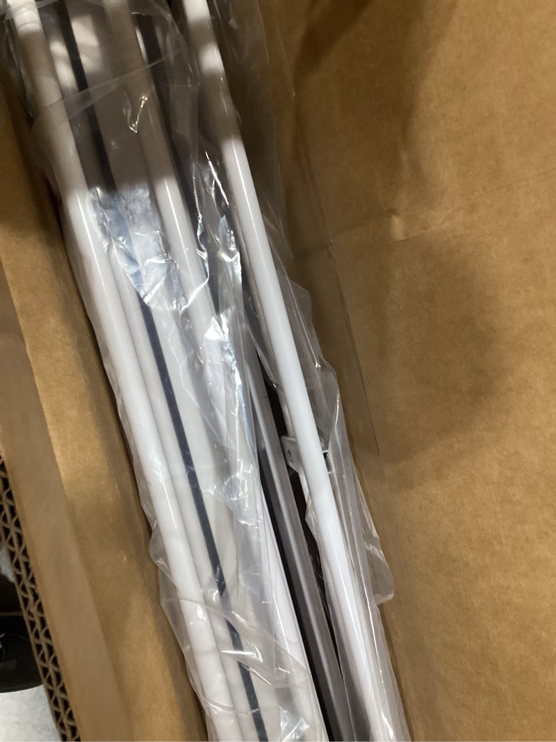 Condition photo showing New/Like New for Mumeasy 126" Extra Wide Baby Gate for Doorways, Stairs & Fireplace, Auto Close Safety Dog & Pet Gate with Walk Thru Door, Childproof Fence for Hallway Kitchen House Indoor Outdoor,5 Metal Panels,White