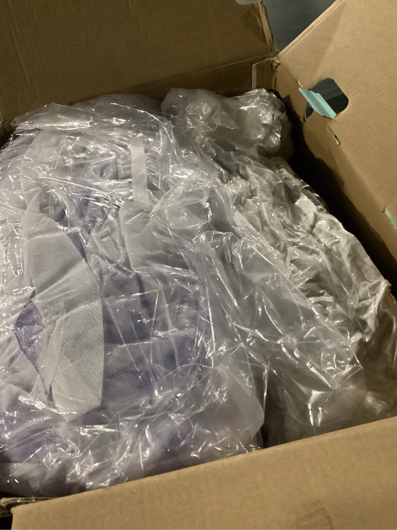 Condition photo showing New/Like New for dual layer 4 inch memory foam mattress topper queen - 2 inch gel memory foam and 2 inch pillow top mattress pad, 7-zone egg crate queen size mattress topper (white) white queen