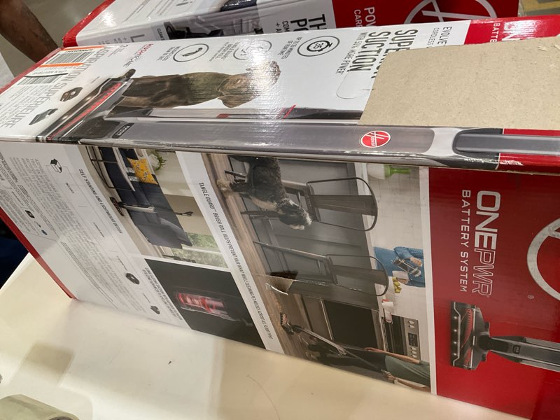 Condition photo showing As Is for hoover onepwr evolve pet elite cordless vacuum cleaner, lightweight stick vac, small upright vacuum cleaner, ideal for pet hair, xl dirt cup capacity, cordless vacuum cleaners for home use