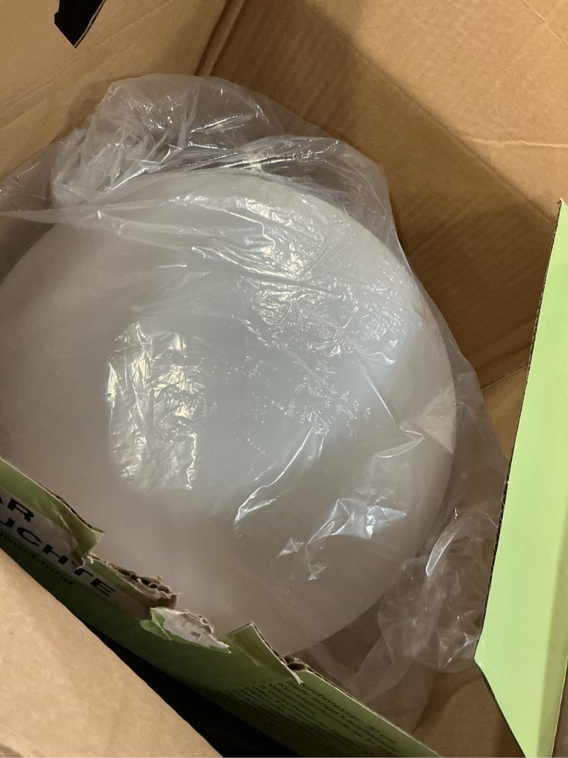 Condition photo showing Good Condition for infray 12-inch led ball light, solar rechargeable globe light color changing solar globe lamp ip67 waterproof outdoor garden rgb orb light for patio pool yard bar party decorative lighting white