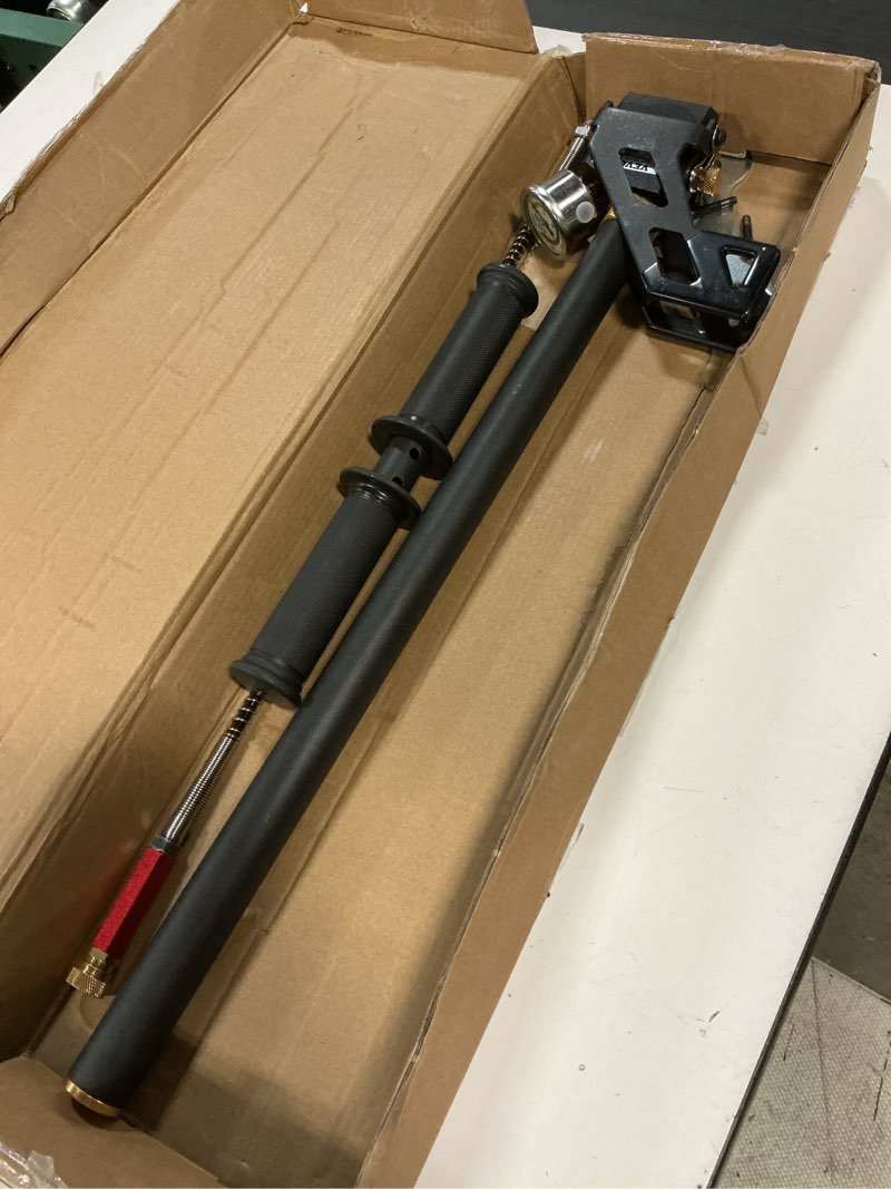 Condition photo showing As Is for vevor high pressure hand pump 3 stage airgun pcp filling stirrup pump (30mpa), black