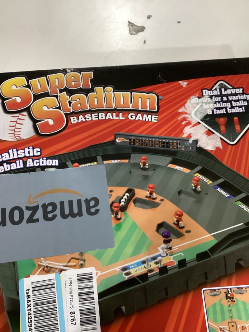 Condition photo showing New/Like New for Game Zone Super Stadium Baseball Game - Realistic Tabletop Baseball Game for 2 Players Ages 6+