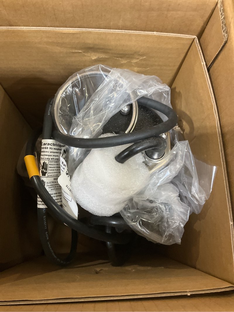 Condition photo showing As Is for WASSERMANN 1/2 HP Sewage Pump with Auto Float Switch, 115V 5300 GPH Cast Iron Submersible Sewage Pump, Sump Pump for Basement Sump Basin Sewage Well 2" NPT Discharge with 10 FT Cable 1/2hp