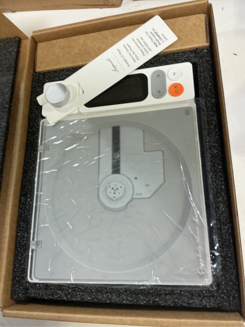Condition photo showing Good Condition for leapwell cd player portable bluetooth desktop cd players for home with speakers rechargeable small retro cd player with lcd screen optical usb white