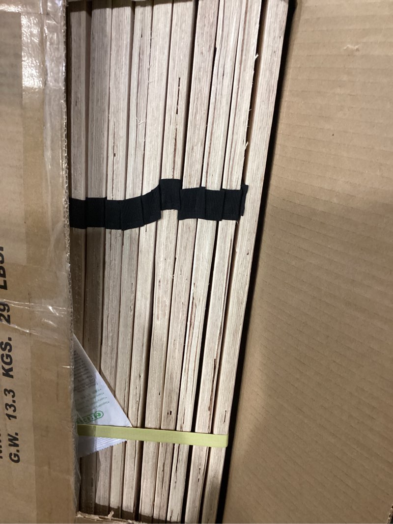 Condition photo showing Good Condition for signature design by ashley wooden mattress support bunkie board roll slat with nylon cord, full, beige