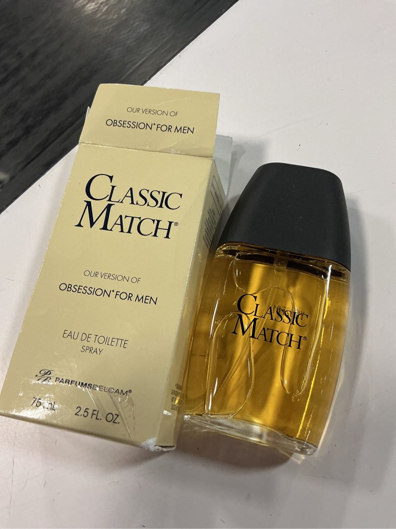 Condition photo showing New/Like New for parfumsbelcam classic match eau de toilette  cologne for men  2.5 fl oz