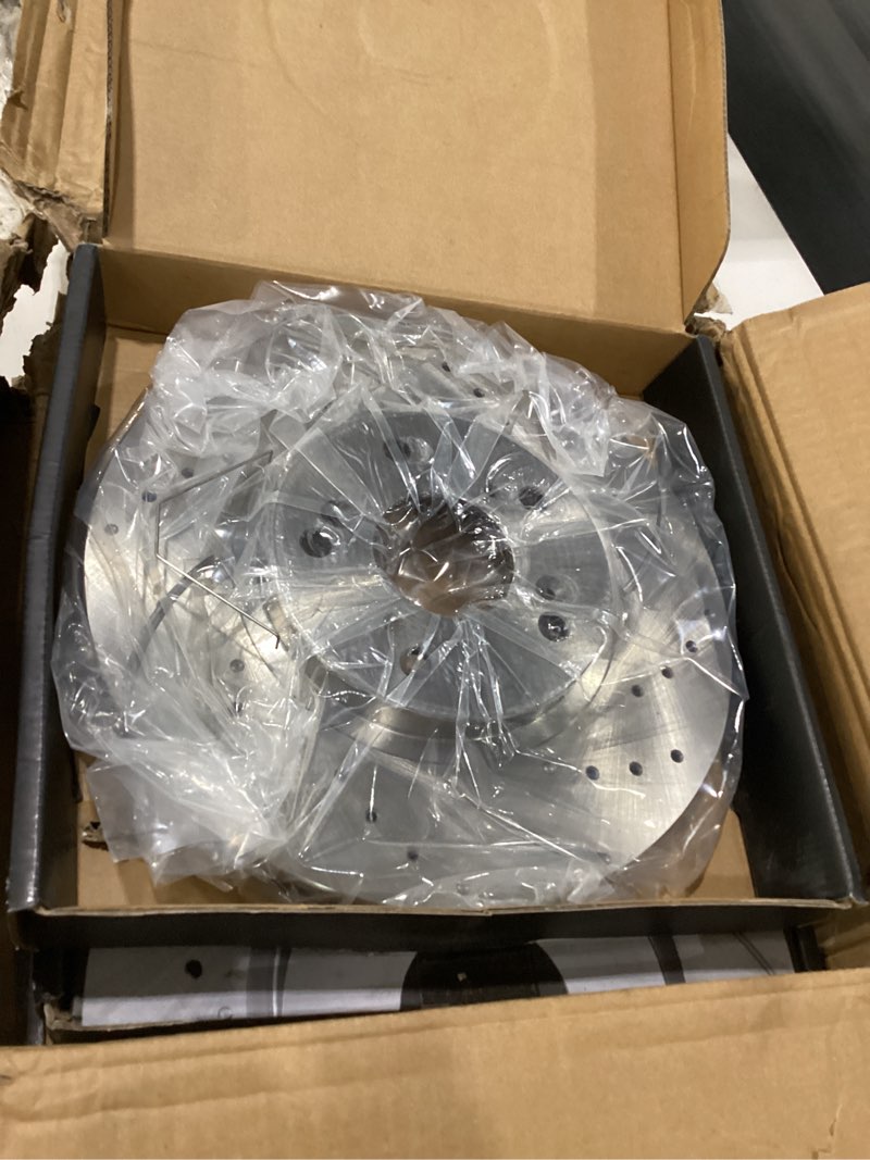 Condition photo showing New/Like New for brake pads and rotors kit compatible with 2003-2012 honda accord, 2006-2008 acura tl, front automotive replacement brake kits drilled and slotted rotors 31275 d1506-7656 299.7mm(11.8in) front ga006 2003-2012 accord