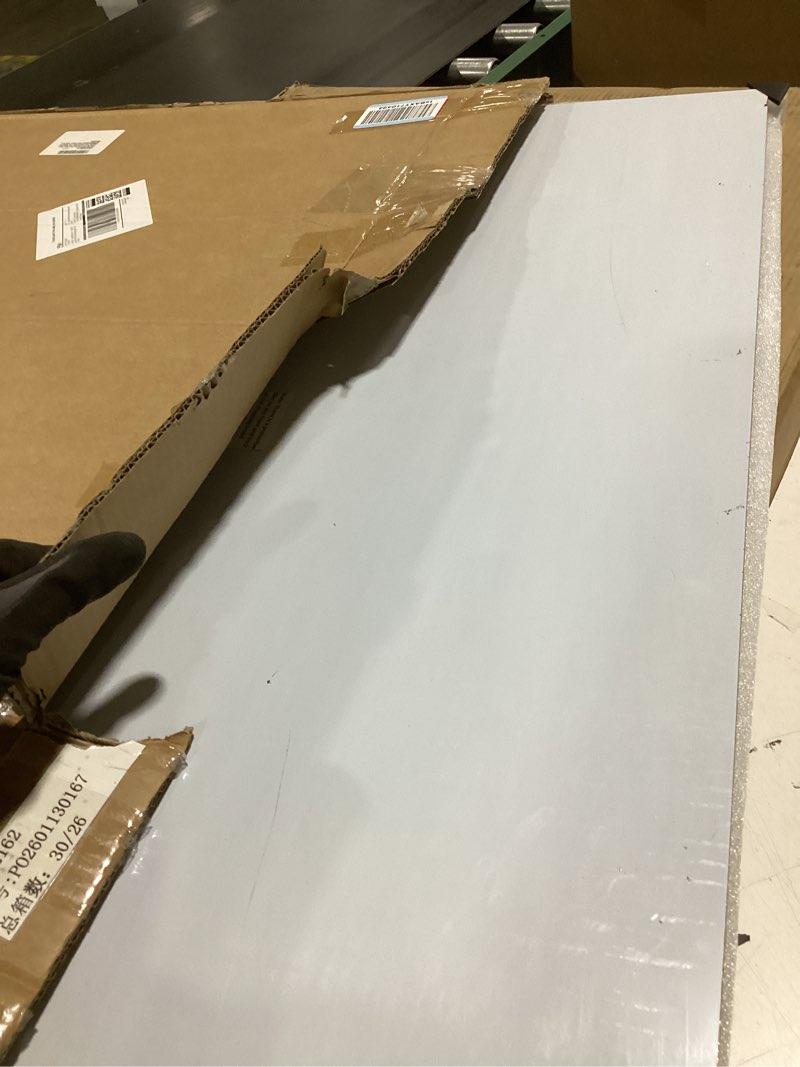 Condition photo showing As Is for stainless steel chopping board extra large cutting board with lip stove top pastry board kneading board baking board with rolling pin for meat vegetables fruits cheese bread,31.5x 22.8 inch 31.5"l x 22.8"w