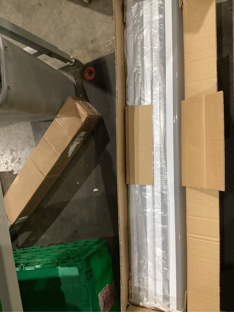 Condition photo showing Good Condition for hykolity 4 pack 4ft led wraparound light 40w 4 foot led shop lights for garage, [2-lamp 32w fluorescent equiv.] 4400lm 4000k wrap light, flushmount office ceiling light fixture etl listed