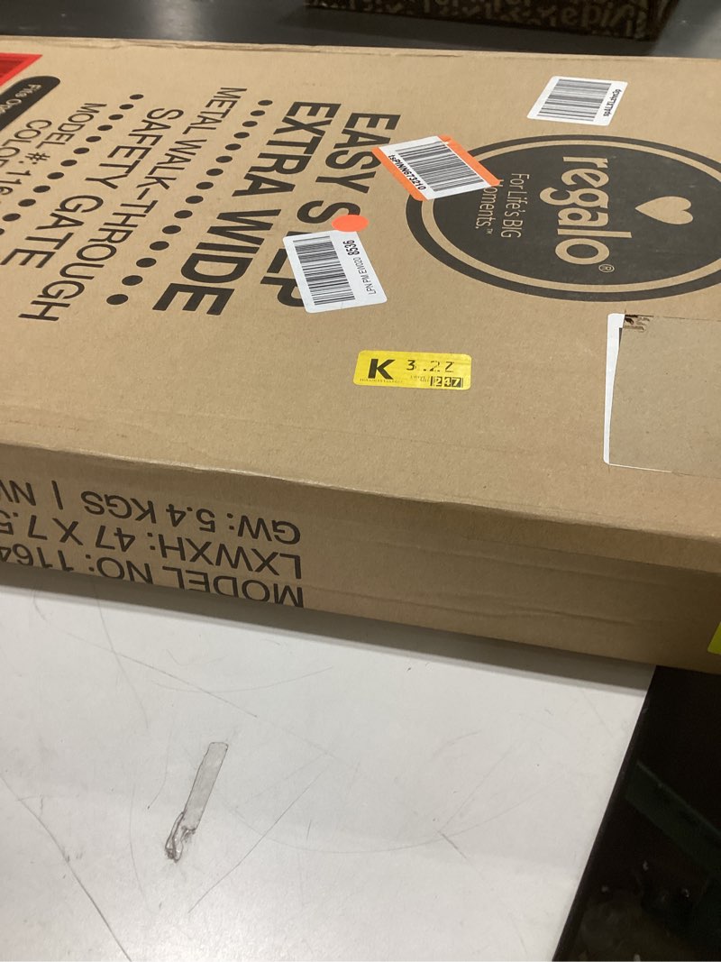 Condition photo showing New/Like New for REGALO EXTRA WIDE SAFETY GATE Black 29-49"W x 30"H