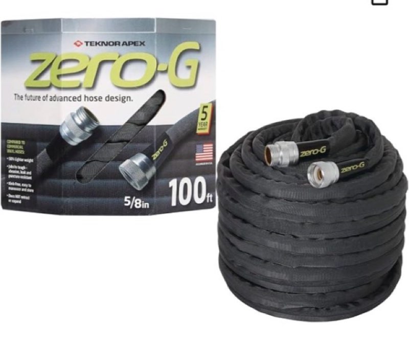 apex 4001-100 5/8" x 100' zero-g lightweight ultra flexible durable kink- free garden hose10