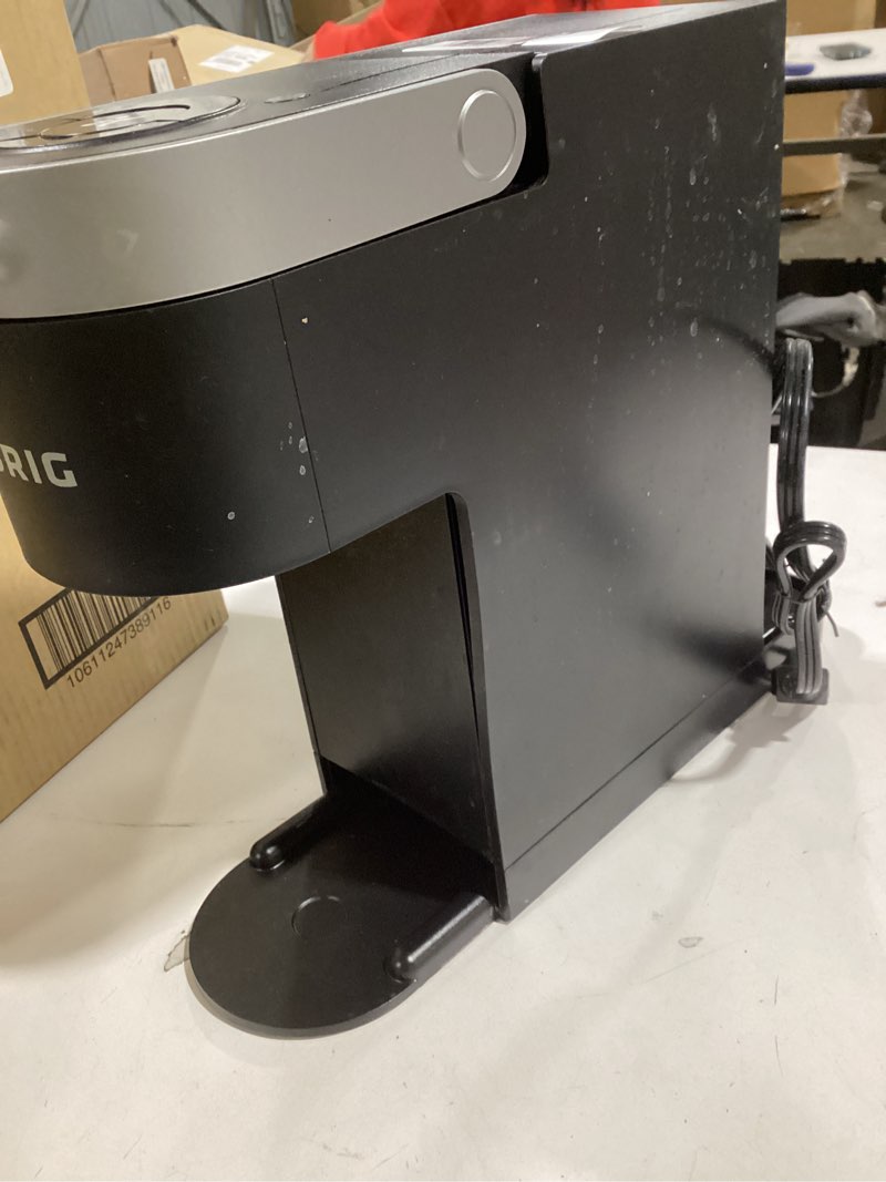 Condition photo showing As Is for Keurig K-Express Single Serve K-Cup Pod Coffee Maker, 3 Brew Sizes, Strong Button Feature, 42oz Removable Reservoir, Black