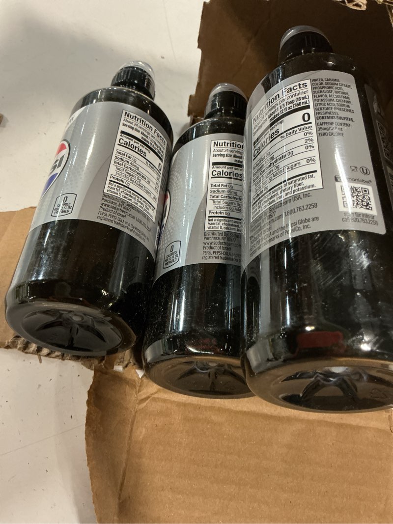 Condition photo showing New/Like New for sodastream diet pepsi drink mix 4 pcs  (exp (03/15/2027)