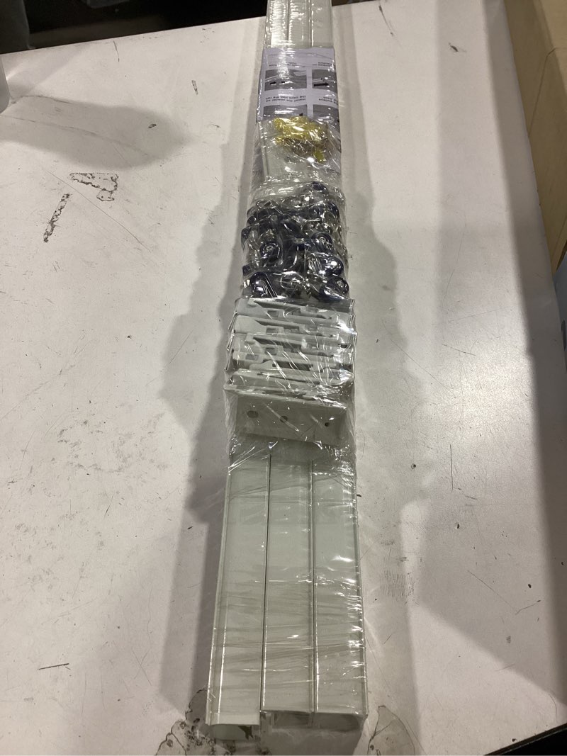 Condition photo showing New/Like New for ceiling curtain track,curtain track wall mounted,ceiling mount rail room divider tracks extra long curtains rod for living room bedroom patio sliding door curtains with clips,white 9ft white 9 ft