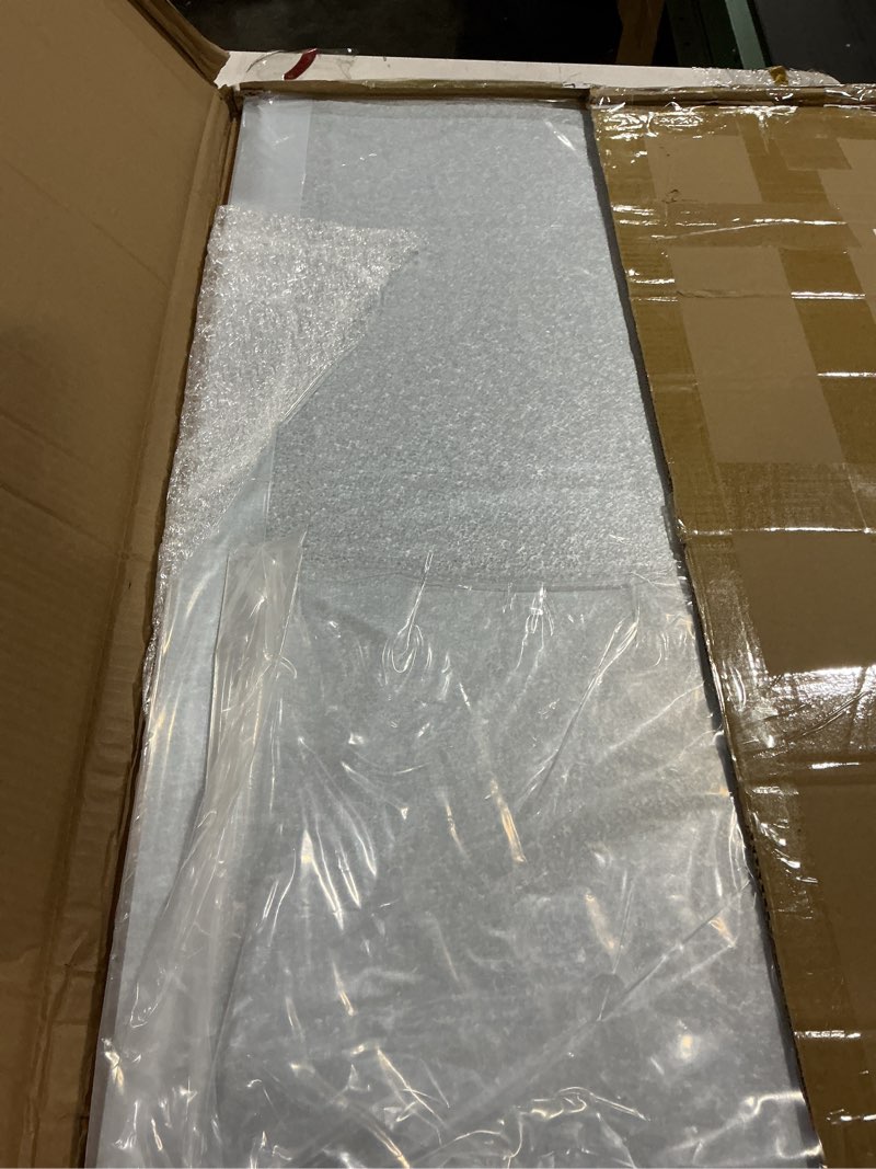 Condition photo showing Good Condition for Ireer Magnetic Board Steel Magnet Bulletin Boards for Walls to Display Magnetic Notes Photos for Home Office Classroom, Pre Drilled with Screws and Dry Wet Erase Feature (Silver,24 x 36 Inch) Silver 37.8" x 25.2"