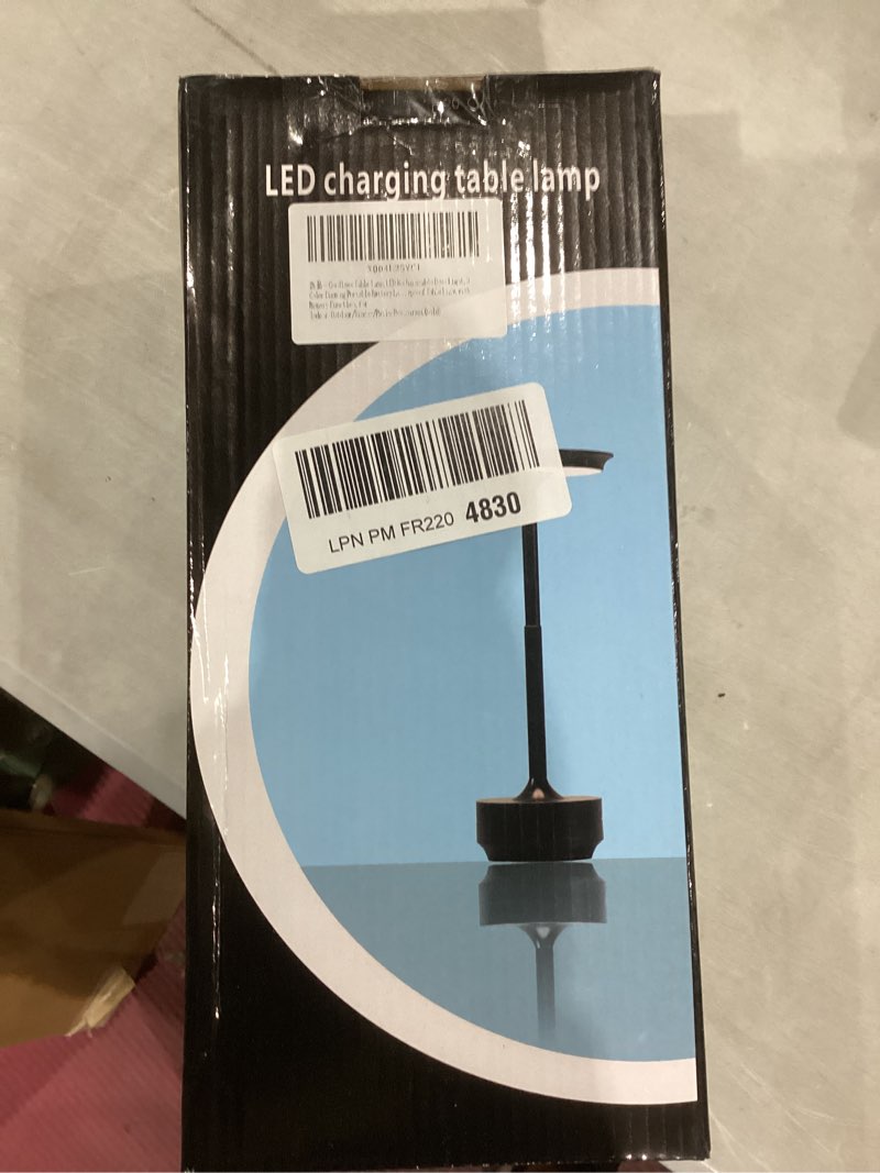 Condition photo showing Good Condition for Table Lamp,LED Rechargeable Desk Light,3 Color Dimming Portable Battery Lamp, 5000mAh Waterproof Table Light with Memory Function,for Indoor/Outdoor/Dinner/Patio/Restaurant(Gold)