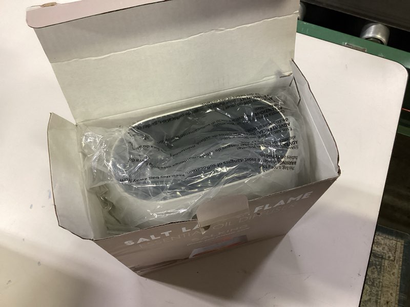 Condition photo showing New/Like New for SALKING 2-in-1 Himalayan Salt Lamp & Ultrasonic Essential Oil Diffuser, Aromatherapy Diffuser Cool Mist Humidifier, Original Salt Therapy Lamp, 100% Pure Himalayan Salt, Ambient Glow, 150ml (White)