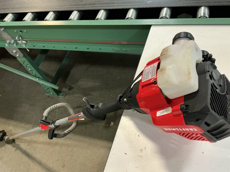 Condition photo showing As Is for craftsman ws4200 30-cc 4-cycle 17-in straight shaft attachment capable gas string trimmer edger conversion capable