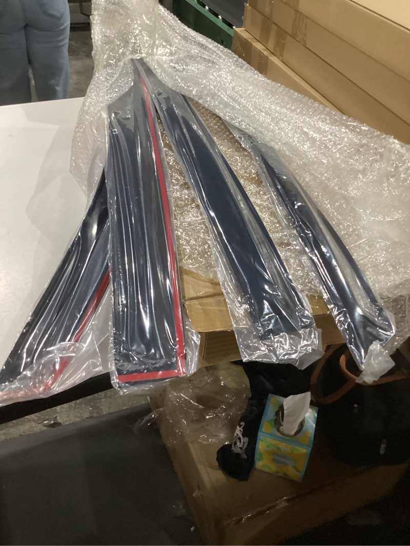 seblaff 4pcs side window vent visor rain guard deflector acrylic slim style replacement for 2004-200