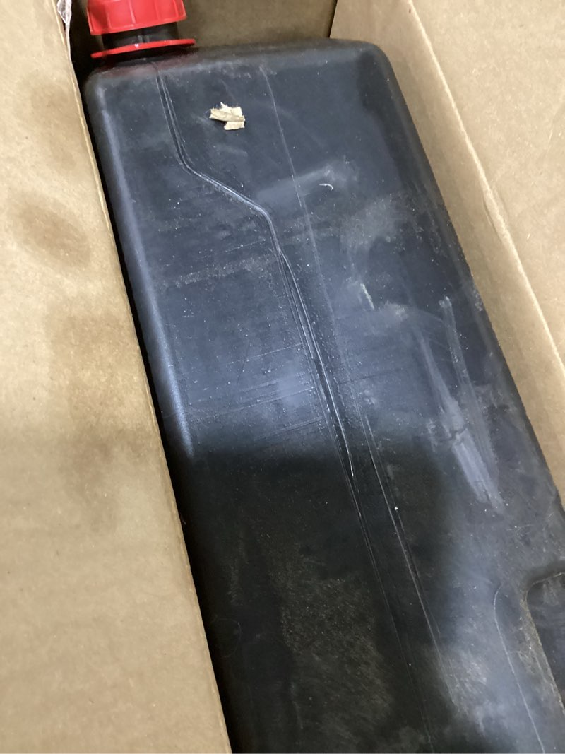 Condition photo showing As Is for pak premium 10 quart oil drain pan, easy pour design, made in usa