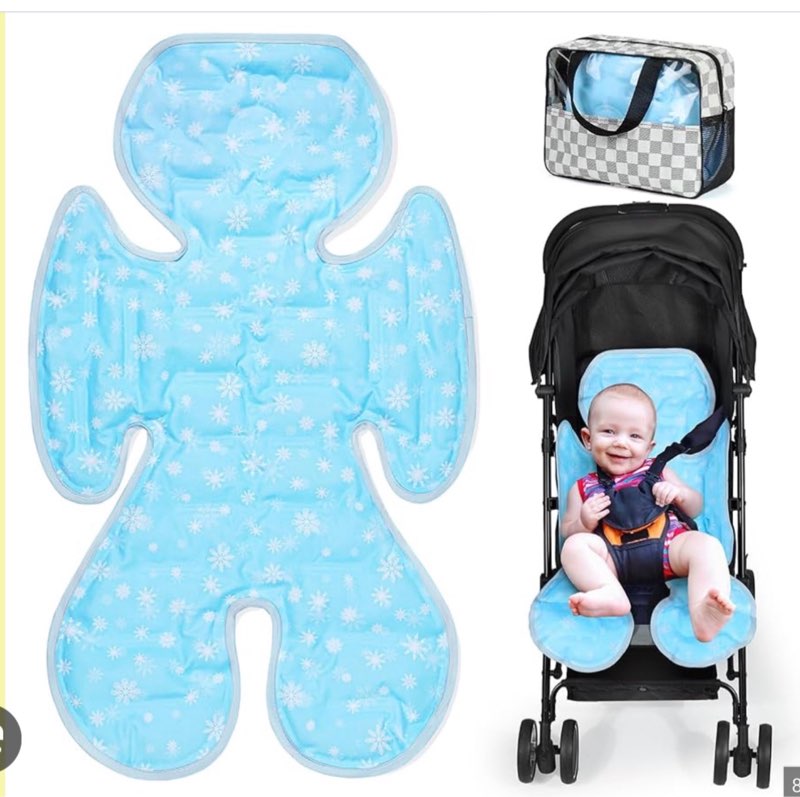 Orzbow Universal Stroller Cooling Pad, Double Sided Car Seat Cooler Liner, Gel Baby Cooling Pad Cushion for Strollers, Car Seats, High Chair, Swing, Cribs, Keep Baby Cool in Summer