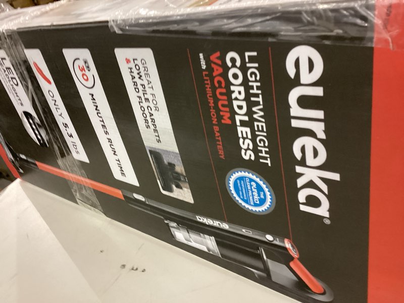 Condition photo showing As Is for Eureka Cordless Vacuum Cleaner, Vacuum Cleaner for Home Rechargeable, Lightweight Stick Vacuum for Hardwood and Pet Hair,Rose Red, NEC101 Rose Red NEC101