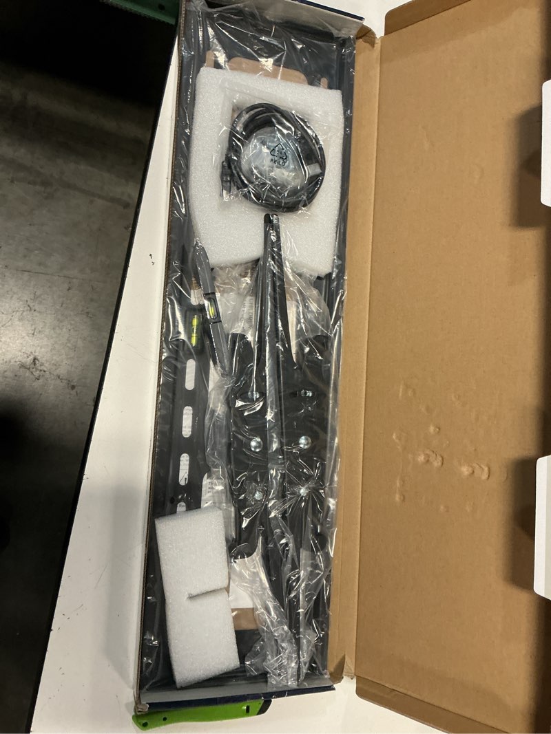 Condition photo showing New/Like New for mount-it! tilting tv wall mount bracket, 32-65", 175 lbs | universal heavy-duty mount for lcd led plasma flat screens, 15-degree tilt, max vesa 600x400.