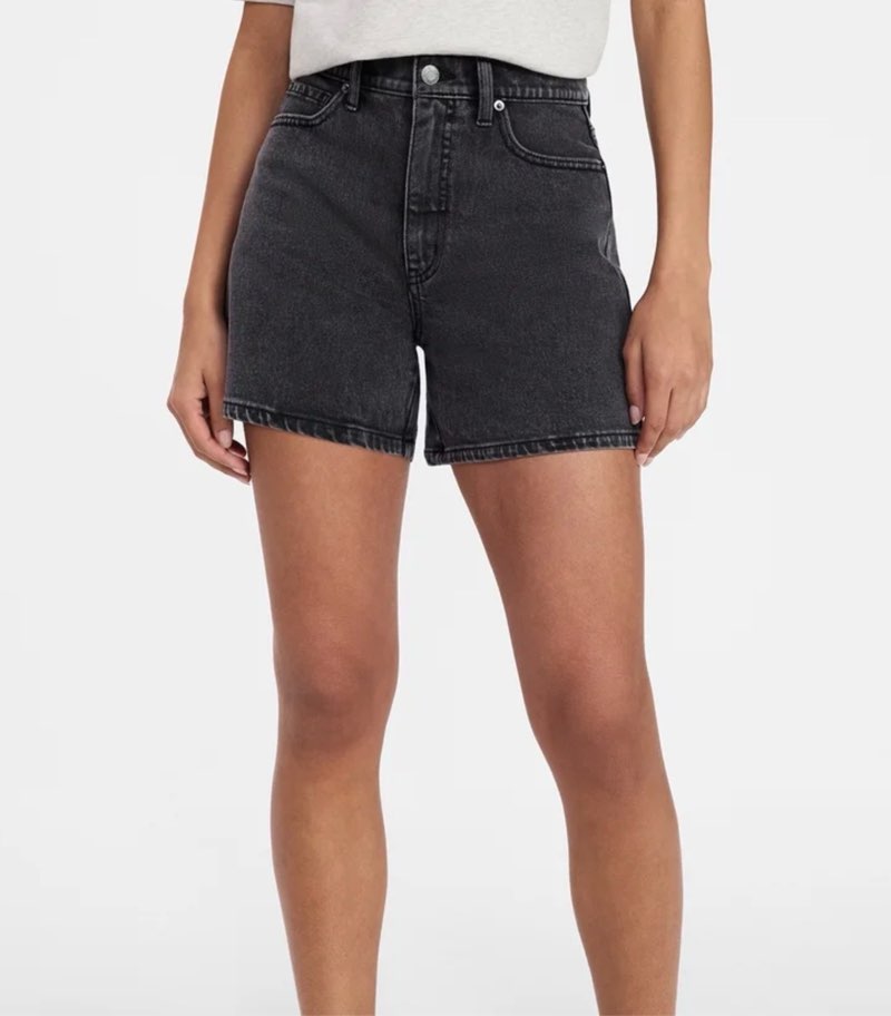time and tru women's high rise denim shorts, 5" inseam, sizes 0-20