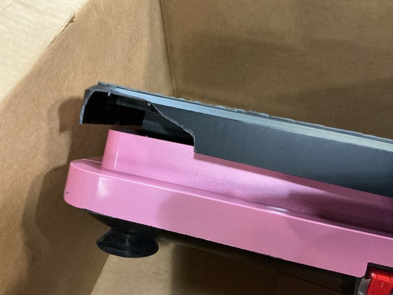 Condition photo showing As Is for AXV Vibration Plate Fitness Platform Exercise Machine Vibrating Shaking Full Body Shaker Workout Vibrate Stand Shake Board Sport Gym for Weight Loss Fat Burner for Women Men SLIM-BLACKPINK