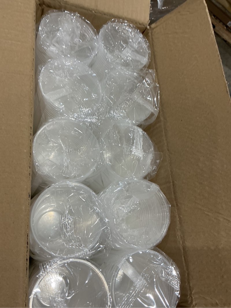 Condition photo showing New/Like New for lilymicky 1000 pack 7 oz clear plastic cups, 7 ounce disposable drinking cups for birthday parties, picnics, ceremonies, and any events 7 oz-1000ct