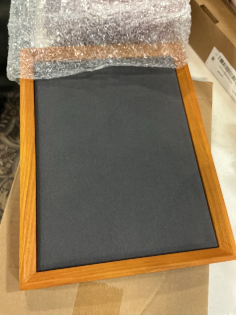 Condition photo showing New/Like New for oirlv solid wood flat jewelry tray, rectangle jewelry display tray, drawer dresser or nightstand organizer, microfiber valet tray, catchall tray(grey, large) gray 11.8" x 9.1" x 0.7"
